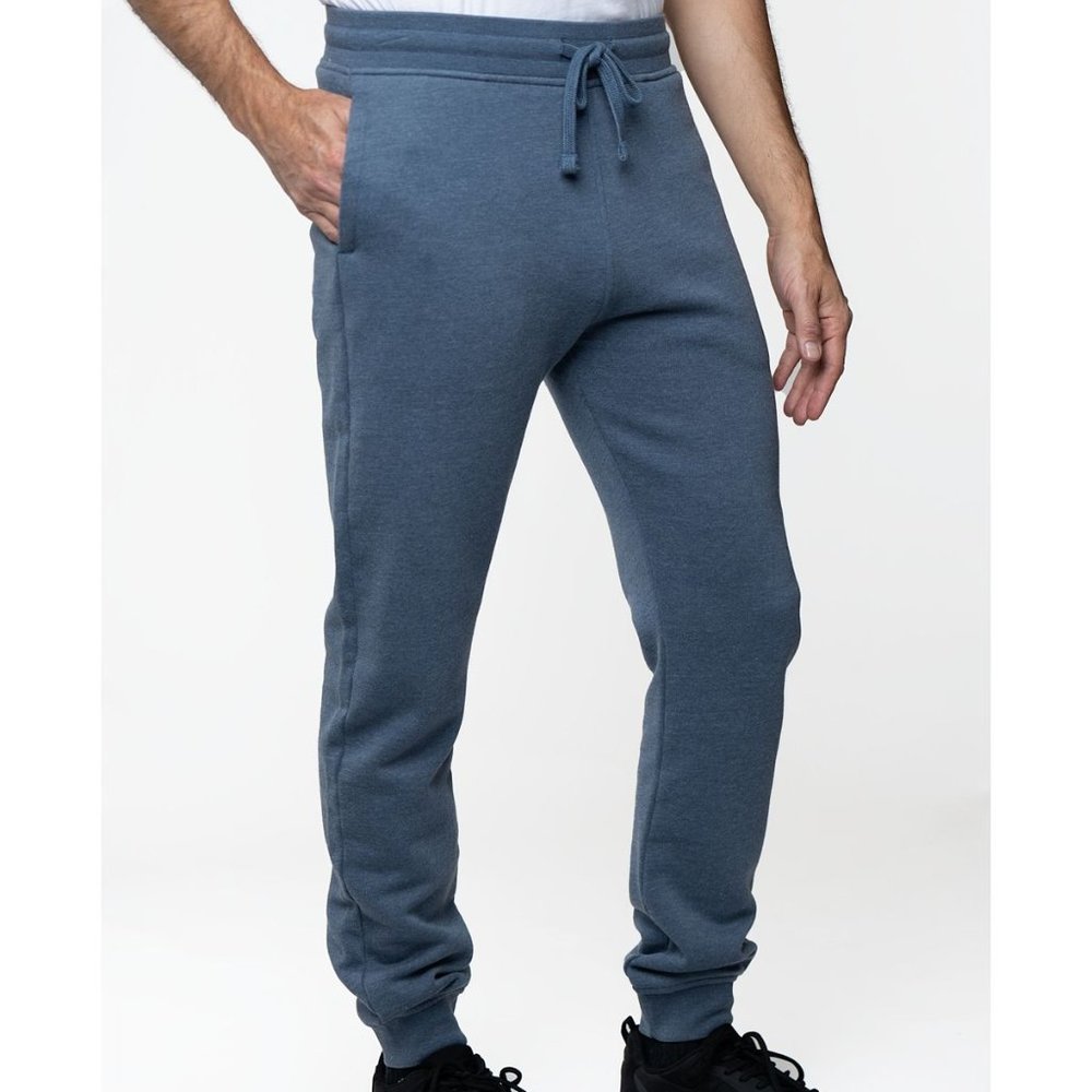 Lazer Men's Fleece Comfy Drawstring Jogger Pants Loungewear Blue Size XL B4HP